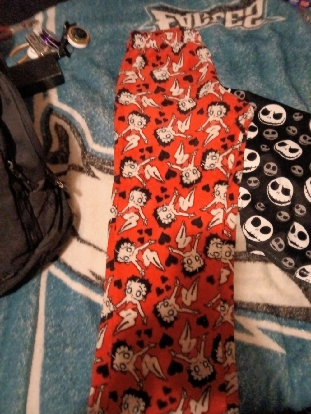 Red Betty Boop Pattern Kids Leggings